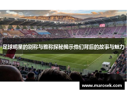 足球明星的别称与雅称探秘揭示他们背后的故事与魅力